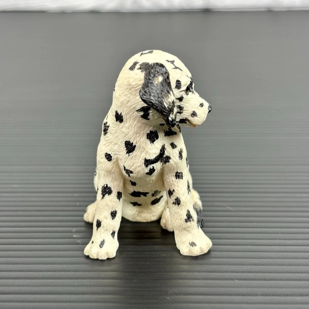 Dalmatian family figurine porcelain puppy dog firemen fireman sculpture Lot of 3